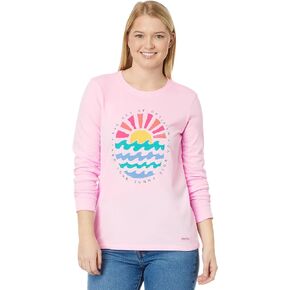 Life is Good Quirky Sun Ocean Sunny Side Up Long Sleeve Crusher™ Tee