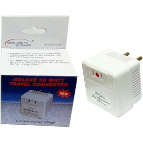 50 Watt Step Down Converter - International Travel Converter - 220-240 V to 110-120 V (Best for Europe, Asia, Africa Other 220-240 Volt Country)