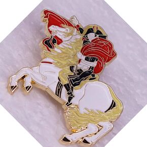 Napoleon Crossing the Alps Bonaparte Jacques-Louis David Oil Painting Art 1.75" Enamel Pin Badge
