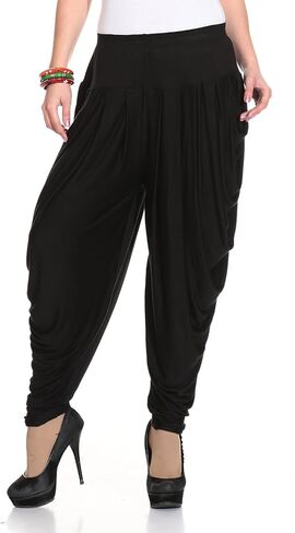 بنطلون AHHAAAA من القطن الفسكوزي الصلب باتيالا حريم سراويل اليوغا والرقص دوتي للنساء in Kuwait