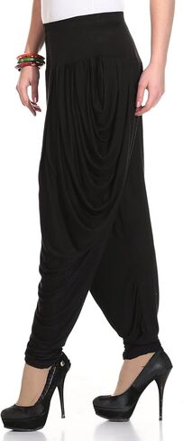 بنطلون AHHAAAA من القطن الفسكوزي الصلب باتيالا حريم سراويل اليوغا والرقص دوتي للنساء in Kuwait