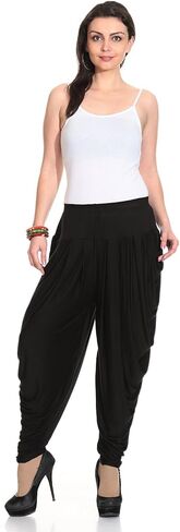 بنطلون AHHAAAA من القطن الفسكوزي الصلب باتيالا حريم سراويل اليوغا والرقص دوتي للنساء in Kuwait