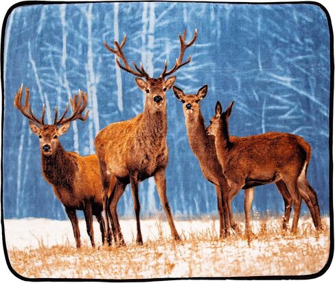 Northwest 3 Friends Oversized Raschel Throw Blanket, 60" x 80" in Kuwait