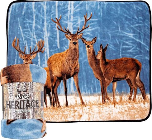 Northwest 3 Friends Oversized Raschel Throw Blanket, 60" x 80" in Kuwait