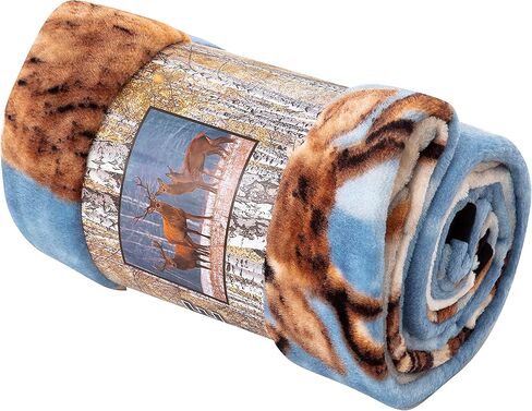 Northwest 3 Friends Oversized Raschel Throw Blanket, 60" x 80" in Kuwait