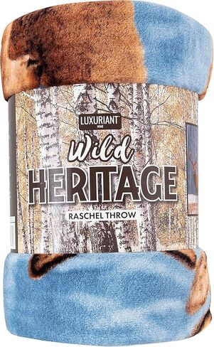 Northwest 3 Friends Oversized Raschel Throw Blanket, 60" x 80" in Kuwait