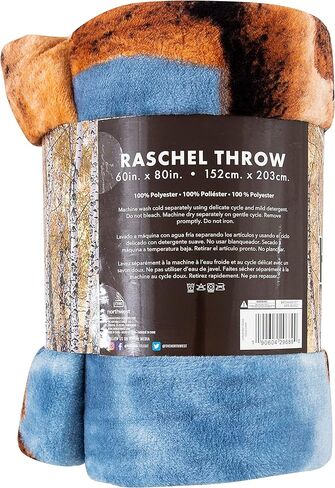 Northwest 3 Friends Oversized Raschel Throw Blanket, 60" x 80" in Kuwait