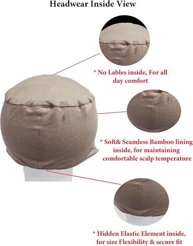 Chemo Bamboo Sleep Cap with Knotted Twisted Headband for Cancer Patients Headwear for Women in Saudi Arabia