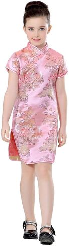 Girls Colorful Peony Chinese Dress in Saudi Arabia