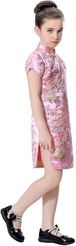 Girls Colorful Peony Chinese Dress in Saudi Arabia