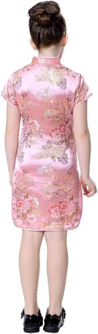 Girls Colorful Peony Chinese Dress in Saudi Arabia