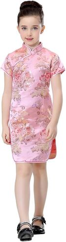 Girls Colorful Peony Chinese Dress in Saudi Arabia
