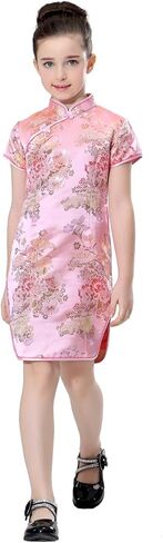 Girls Colorful Peony Chinese Dress in Saudi Arabia