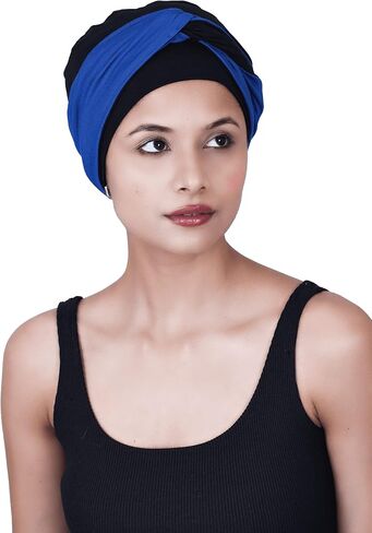 Chemo Bamboo Sleep Cap with Knotted Twisted Headband for Cancer Patients Headwear for Women in Saudi Arabia