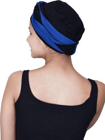 Chemo Bamboo Sleep Cap with Knotted Twisted Headband for Cancer Patients Headwear for Women in Saudi Arabia