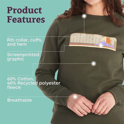 MARMOT Women's Montane Crew Sweatshirt in Saudi Arabia