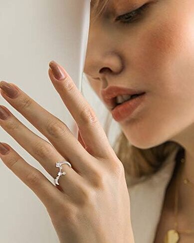 EleQueen Women's 925 Sterling Silver Cubic Zirconia Horoscope Zodiac 12 Constellat Ring Collection Birthday Gift, Valentine's Day/Mother's Day/Christmas Jewelry Gift for Girlfriend/Mom in Kuwait