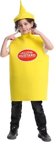 DSplay Kids Mustard Ketchup Costume Halloween Party in Saudi Arabia