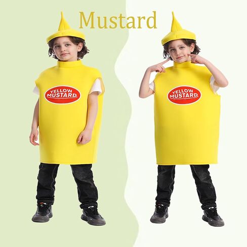 DSplay Kids Mustard Ketchup Costume Halloween Party in Saudi Arabia