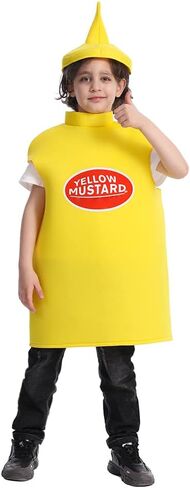 DSplay Kids Mustard Ketchup Costume Halloween Party in Saudi Arabia