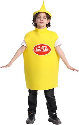 DSplay Kids Mustard Ketchup Costume Halloween Party in Saudi Arabia