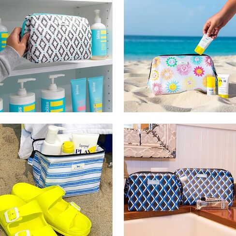 SCOUT Big Mouth - Large Toiletry and Makeup Bag with Built-In Wire Frame, Opens Wide for Easy Access, Travel Bag, Gym Bag in Kuwait