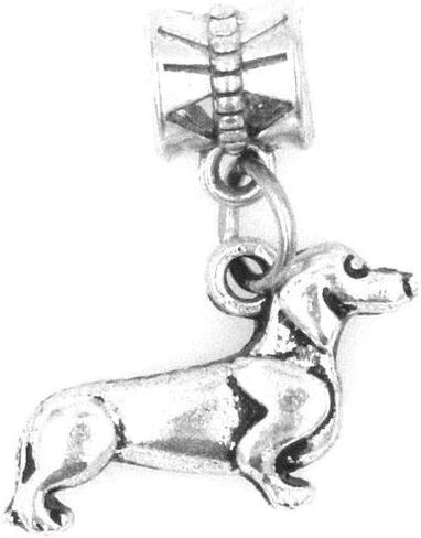 It's All About...You! Dachshund Weiner Dog Dangling European Bead Charm 86K in Kuwait