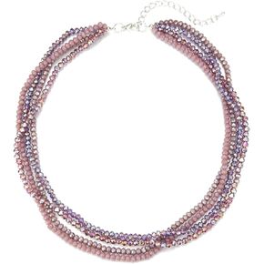 Noessla Multi-layer Crystals Beaded Choker Necklace for Women Colorful Boho Statement Necklace Trendy Costume Party Jewelry Mothers day Gifts for Mom