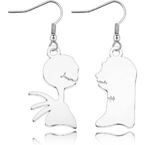 Jack Sally Earrings Necklace Jack and Sally Inspired Gift Jewelry Skull Jack & Sally Jewelry
