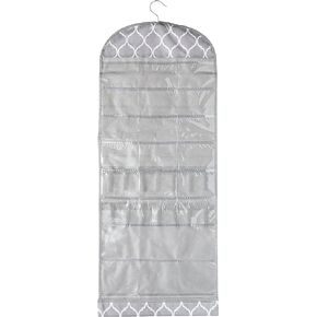 Whitmor Jewelry Organizer-Gray Trellis