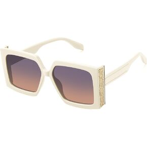 Fozono Vintage Square Oversized Polarized Sunglasses for Women Trendy Retro Fashion Thick Frame Shades FZN808
