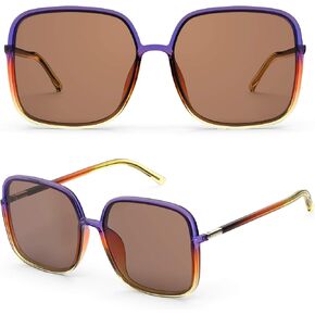 TOREGE Sunglasses for women Oversized Square Sunglasses Trendy Polarized Women's Sunglasses TR-C8