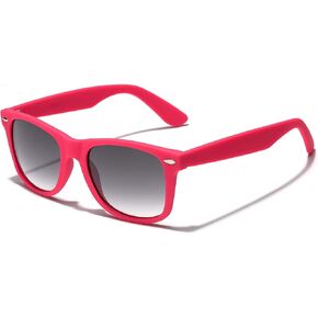 Colorful Retro Fashion Sunglasses - Smooth Matte Finish Frame