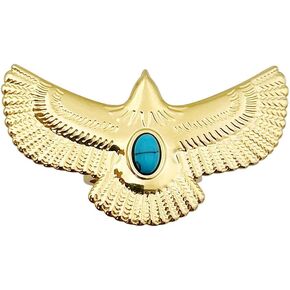 eartif Gold Eagle Ring Open Ring for Men Women Adjustable Turquoise Statement Ring Gothic Ring for Christmas Jewelry Gift