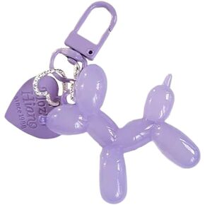 Fuqimanman2020 Jelly balloon dog keychain color cartoon dog backpack pendant cute girl accessories