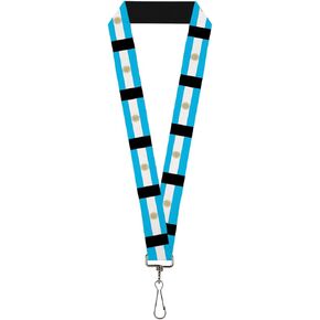 Buckle-Down Lanyard-1.0"-Argentina Flags