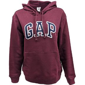 GAP Womens Fleece Arch Logo Pullover Hoodie