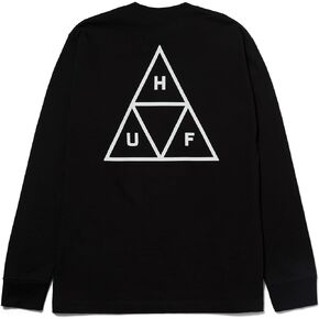 HUF Set Triple Triangle Long Sleeve T-Shirt - 100% Pre-Shrunk Cotton T-Shirt