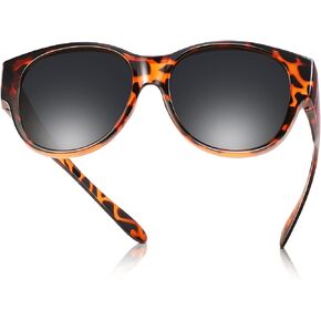 Polarized Fit Over Glasses for Women Men Oversized Sunglasses Wear Over Glasses for Driving Fishing