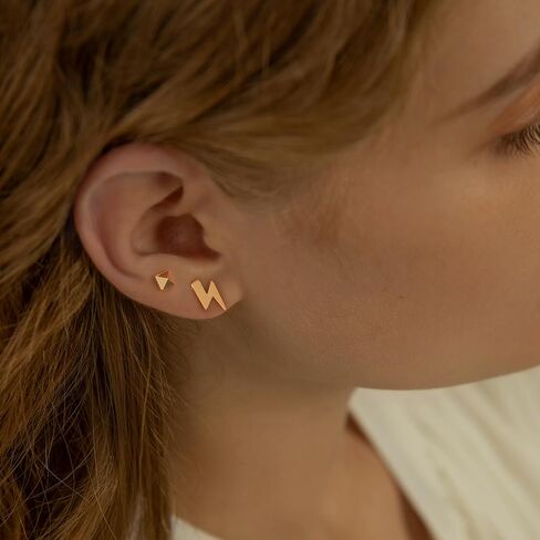 LOYATA Earring Stud Sets for Women 14K Gold Plated 925 Sterling Sliver Post Small Stud Earrings for Women Hypoallergenic Gold Trendy Jewelry for Women Girls in Saudi Arabia