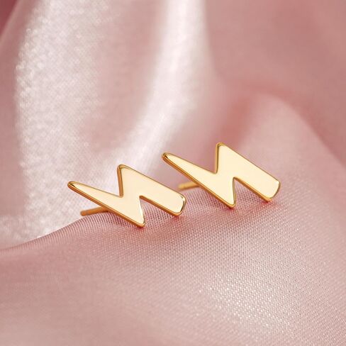 LOYATA Earring Stud Sets for Women 14K Gold Plated 925 Sterling Sliver Post Small Stud Earrings for Women Hypoallergenic Gold Trendy Jewelry for Women Girls in Saudi Arabia