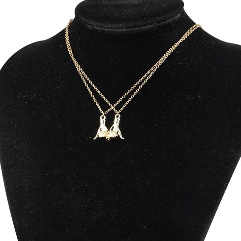 FUSTMW Pinky Promise Necklace Set Matching Necklaces for Couples Jewelry Long Distance Couples Gifts for Girlfriend Boyfriend in Saudi Arabia