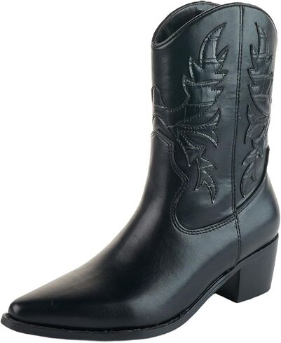 LALA IKAI Women's Cowboy Shoes Western Boots Pointed Toe Knee Boots Hiking Party Climbing Outdoor Shoes in Kuwait