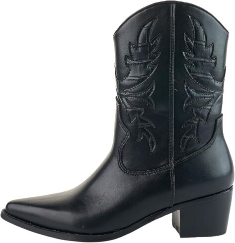 LALA IKAI Women's Cowboy Shoes Western Boots Pointed Toe Knee Boots Hiking Party Climbing Outdoor Shoes in Kuwait