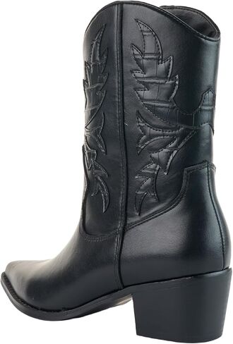 LALA IKAI Women's Cowboy Shoes Western Boots Pointed Toe Knee Boots Hiking Party Climbing Outdoor Shoes in Kuwait