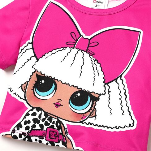 L.O.L. Surprise! Toddler Girl Skirt Set Short-sleeve Tee and Skirt Sets 2PCS Clothes Set Outfit 3-10 Years in Saudi Arabia