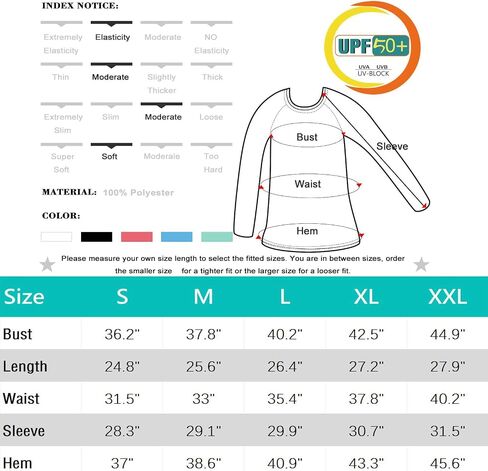 HISKYWIN Women's Quick Dry Shirts UPF 50+ Sun Protection V-Neck Long Sleeve Athletic Workout Tops in Kuwait