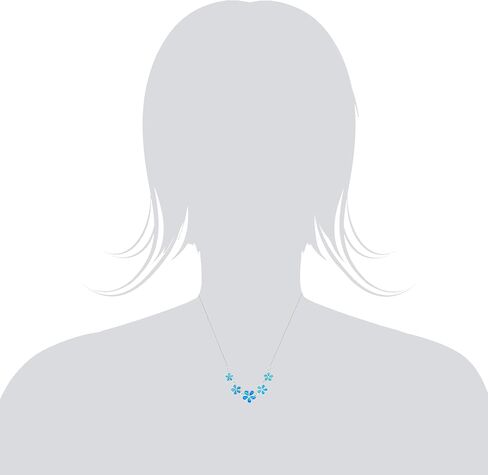 قلادة من الفضة الاسترليني من شركة هونولولو جولري كامبني بخمسة زهرة بلوميريا مع أوبال أزرق مقلد, مادة صمغية, اوبال in Kuwait