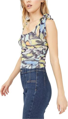 فري بيبل توب كات افينيو مطبوع للنساء بلون اخضر مينت in Kuwait