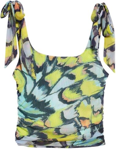 فري بيبل توب كات افينيو مطبوع للنساء بلون اخضر مينت in Kuwait